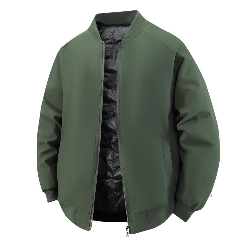 中綿入りスタジャン 中綿ジャケット メンズ 無地 シンプル リブ 防寒 冬物 キルティング裏地 フライトジャケット 暖かい 保温 防寒対策 ブルゾン メンズアウター | ホームアイホーム | 15