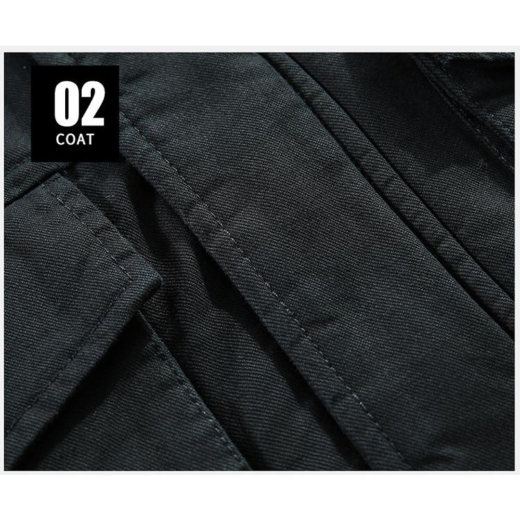 中綿ジャケット メンズ 裏起毛 ジャンバー 裏ボア フード付き ワーク ボアジャケット ミリタリージャケット 防寒防風 冬服 保温 暖かい ブルゾン | ホームアイホーム | 13