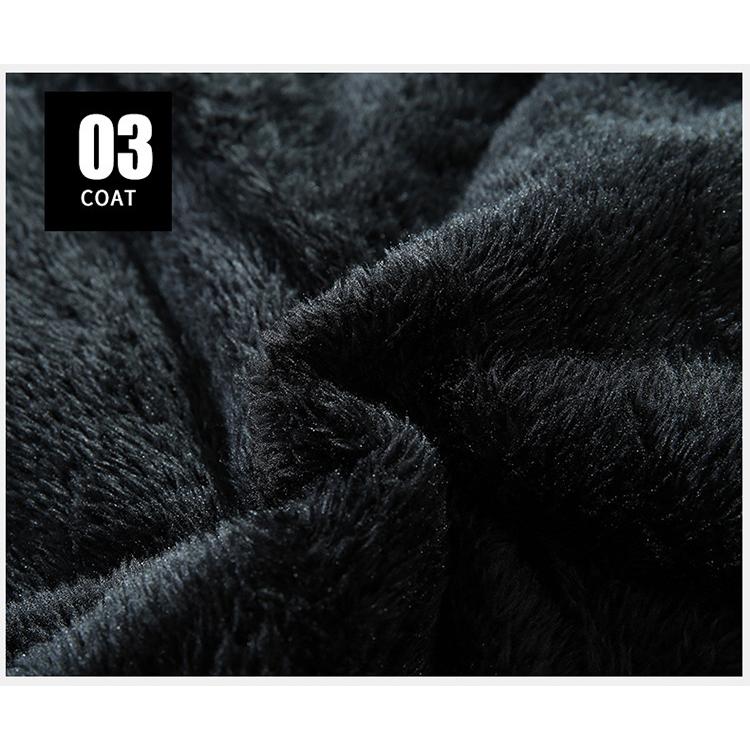 中綿ジャケット メンズ 裏起毛 ジャンバー 裏ボア フード付き ワーク ボアジャケット ミリタリージャケット 防寒防風 冬服 保温 暖かい ブルゾン | ホームアイホーム | 14