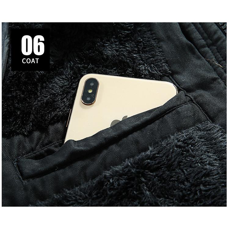 中綿ジャケット メンズ 裏起毛 ジャンバー 裏ボア フード付き ワーク ボアジャケット ミリタリージャケット 防寒防風 冬服 保温 暖かい ブルゾン | ホームアイホーム | 17