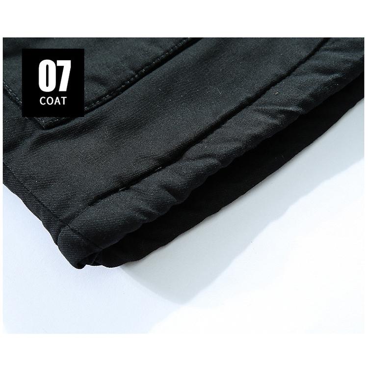 中綿ジャケット メンズ 裏起毛 ジャンバー 裏ボア フード付き ワーク ボアジャケット ミリタリージャケット 防寒防風 冬服 保温 暖かい ブルゾン | ホームアイホーム | 18