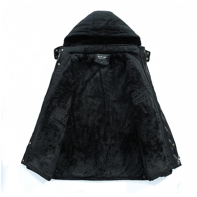 中綿ジャケット メンズ 裏起毛 ジャンバー 裏ボア フード付き ワーク ボアジャケット ミリタリージャケット 防寒防風 冬服 保温 暖かい ブルゾン | ホームアイホーム | 06