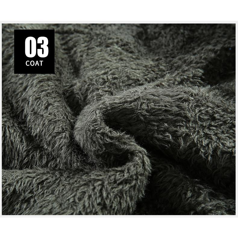 ミリタリージャケット 中綿ジャケット 裏起毛 メンズ 裏ボア ボアジャケット フード付き 防寒防風 冬服 保温 暖かい ワーク ブルゾン ジャンバー | ホームアイホーム | 14