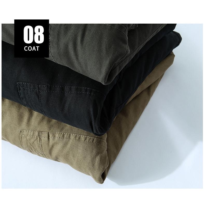 ミリタリージャケット 中綿ジャケット 裏起毛 メンズ 裏ボア ボアジャケット フード付き 防寒防風 冬服 保温 暖かい ワーク ブルゾン ジャンバー | ホームアイホーム | 19