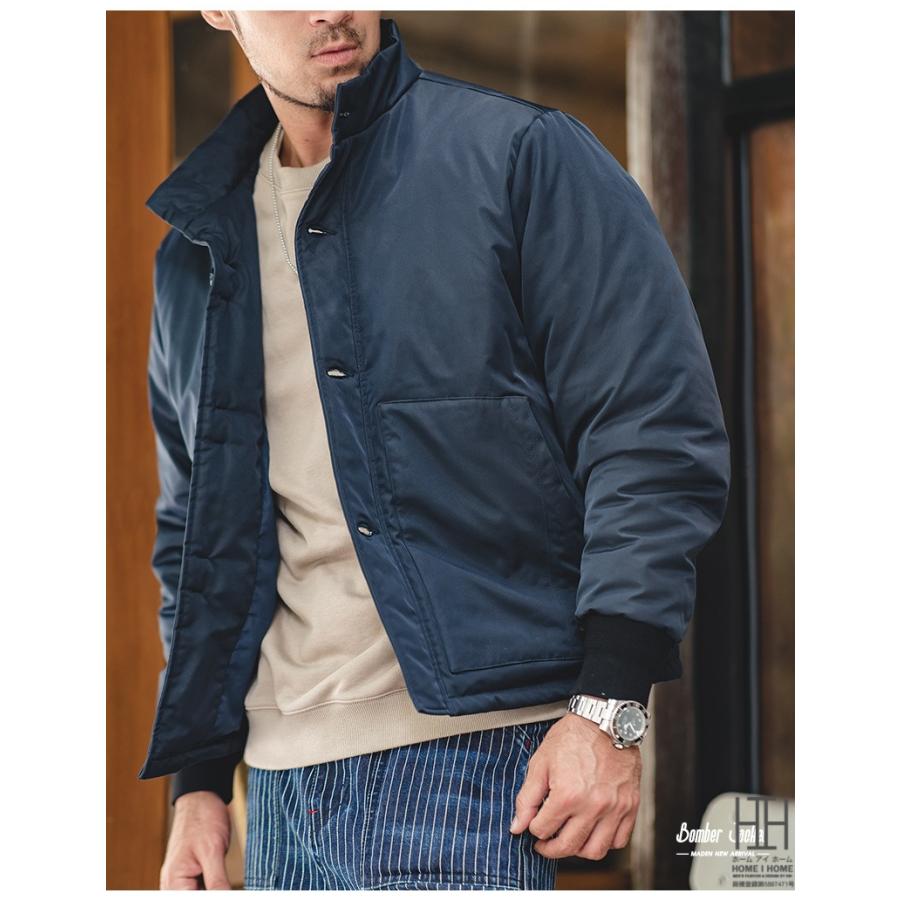 中綿コート ミリタリージャケット メンズ 中綿入り フライトジャケット ボンバージャケット ブルゾン ジャンパー アウター 防寒 オーバーサイズ 大きいサイズ | ホームアイホーム | 17