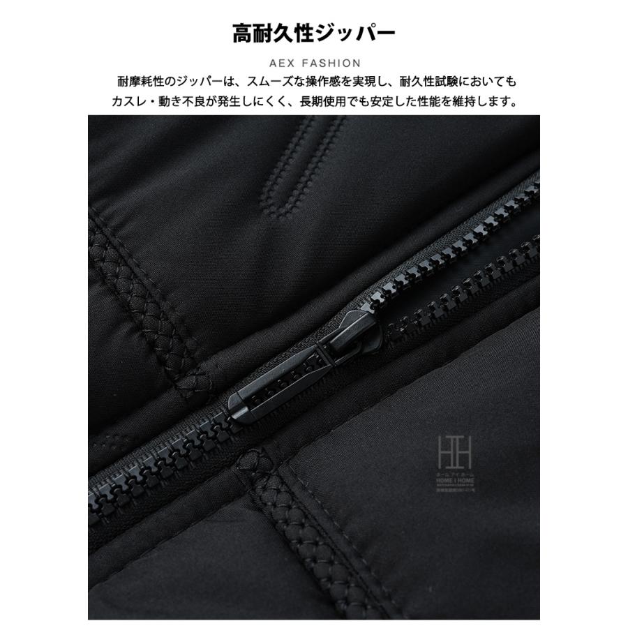 中綿ジャケット スタジャン メンズ リブ襟 中綿コート 無地 シンプル カジュアル 防寒 保温 暖かい 防風 アウトドア M-6XL 大きいサイズ ブルゾン 中綿 ブルゾン | ホームアイホーム | 13