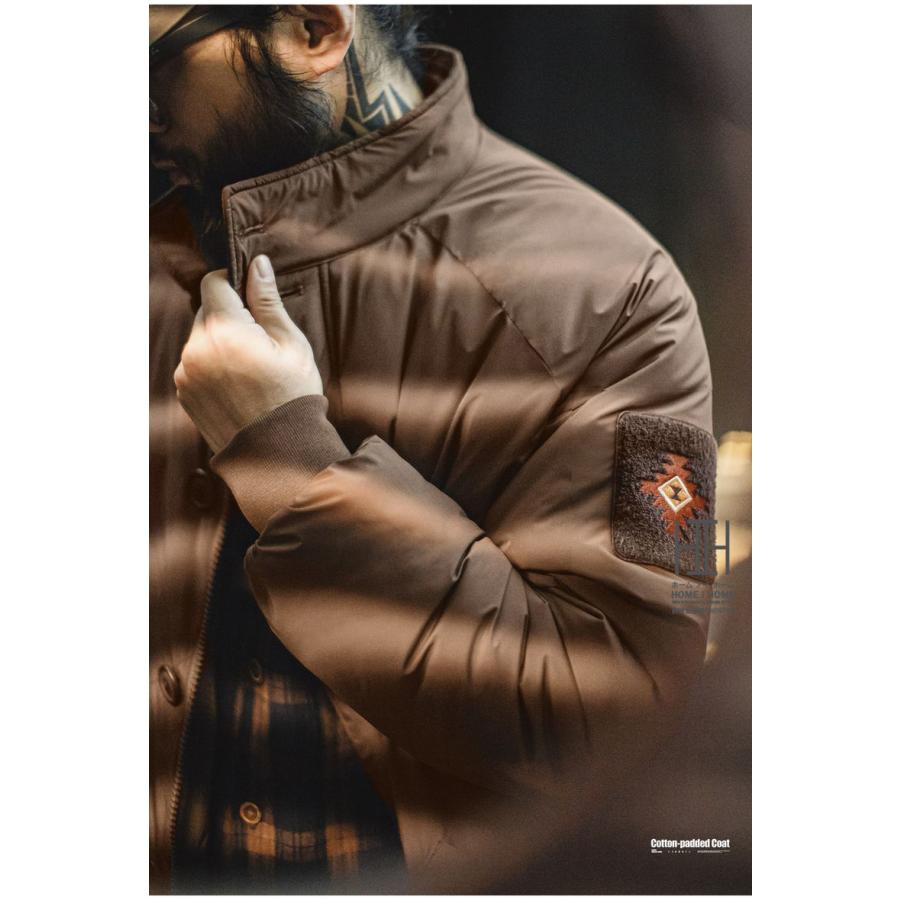 中綿コート メンズ ミリタリーコート 大きいサイズ ロングコート ロング丈 光沢感 中綿ジャケット ダウンジャケット 中綿入り 防寒 保温 おしゃれ 秋冬 冬 | ホームアイホーム | 11