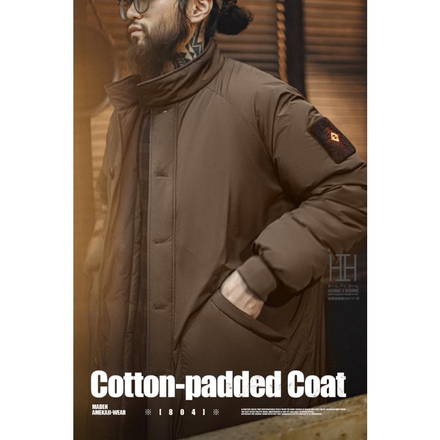 中綿コート メンズ ミリタリーコート 大きいサイズ ロングコート ロング丈 光沢感 中綿ジャケット ダウンジャケット 中綿入り 防寒 保温 おしゃれ 秋冬 冬 | ホームアイホーム | 06