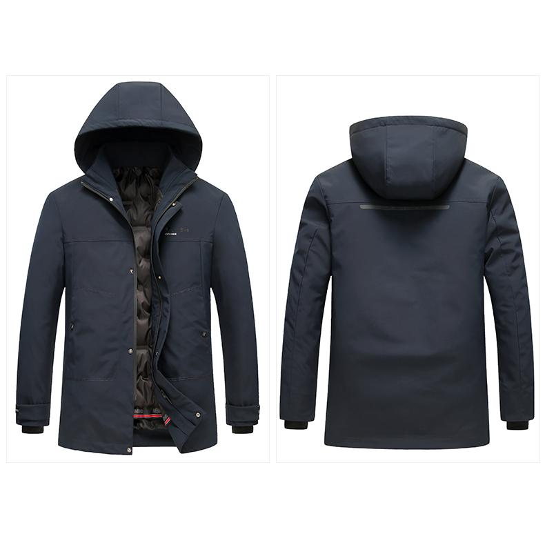 脱着式フード ライナー付き中綿コート３WAY 中綿入り シームレス風通しシャットダウン ビジネスコート エコダウン メンズ スマートなデザイン | ホームアイホーム | 11