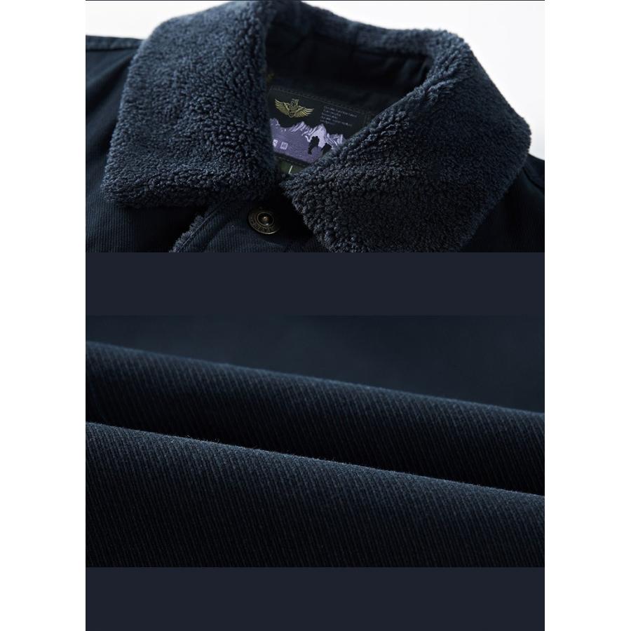 ミリタリージャケット 中綿ジャケット メンズ 裏ボア 刺繍 ファッション アウター 防寒 | ホームアイホーム | 07