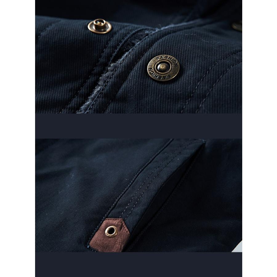 ミリタリージャケット 中綿ジャケット メンズ 裏ボア 刺繍 ファッション アウター 防寒 | ホームアイホーム | 08