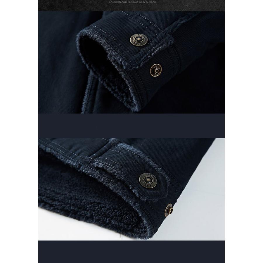 ミリタリージャケット 中綿ジャケット メンズ 裏ボア 刺繍 ファッション アウター 防寒 | ホームアイホーム | 09