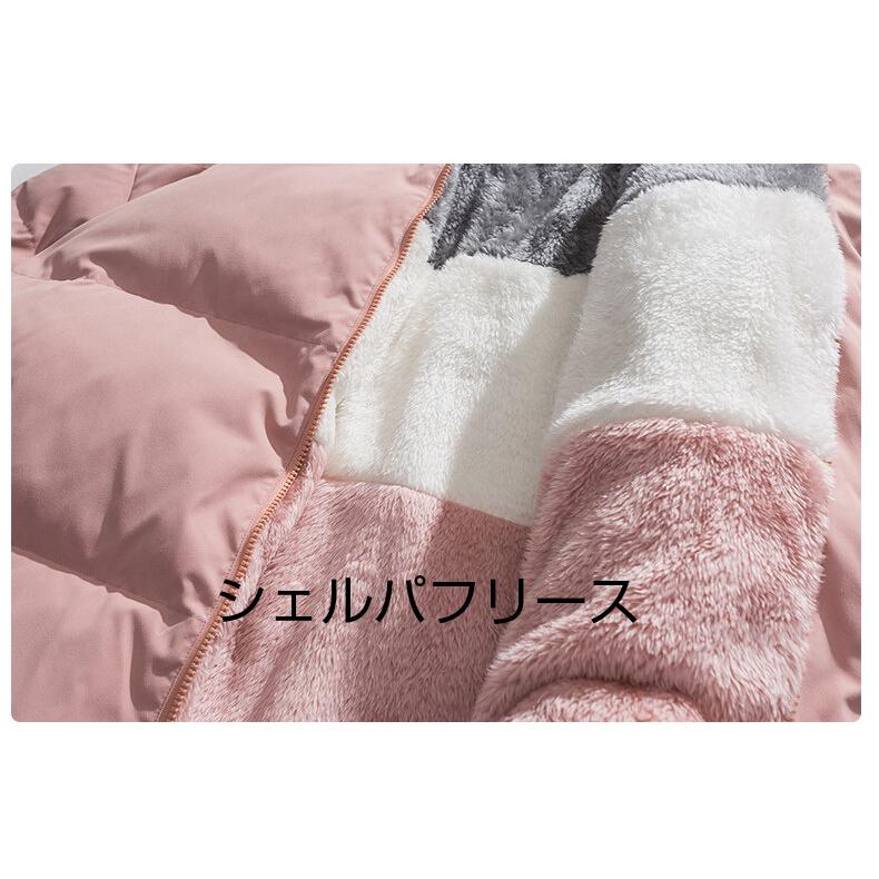 フリースジャケット 中綿ジャケット レディース メンズ シェルパフリース ボリューム 裏ボア ペアルック 暖かい 防寒 保温 冬物 | ホームアイホーム | 14