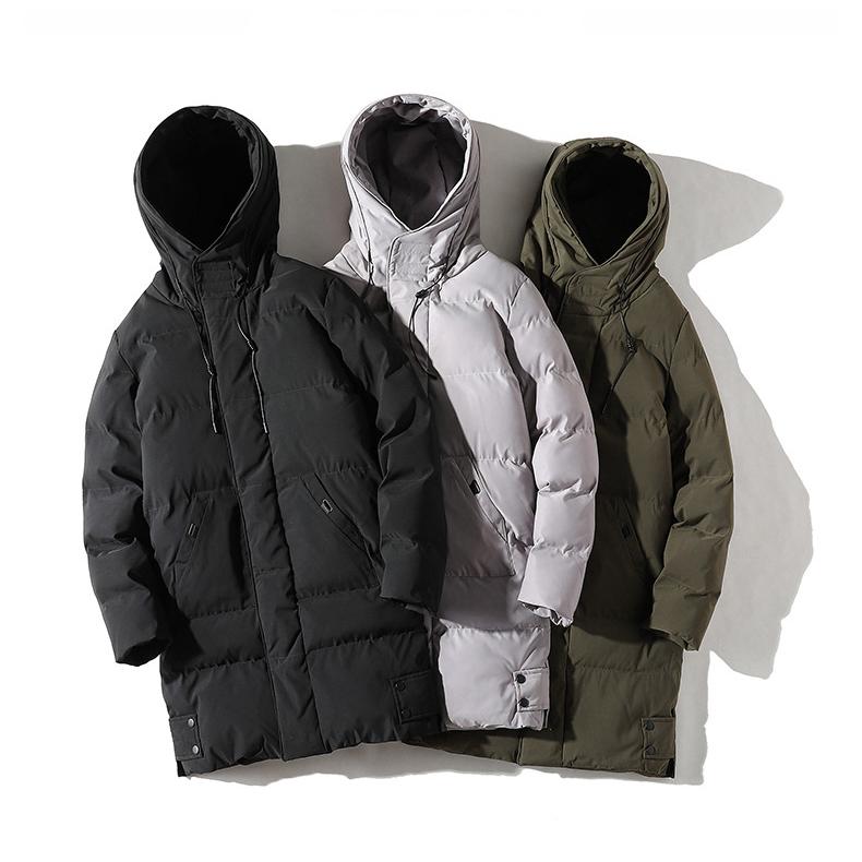 中綿コート メンズ ミディアム丈 中綿アウター ロングジャケット 防風 フード付き 防寒着 厚手 キルティングジャケット 冬物 冬アウター | ホームアイホーム | 19