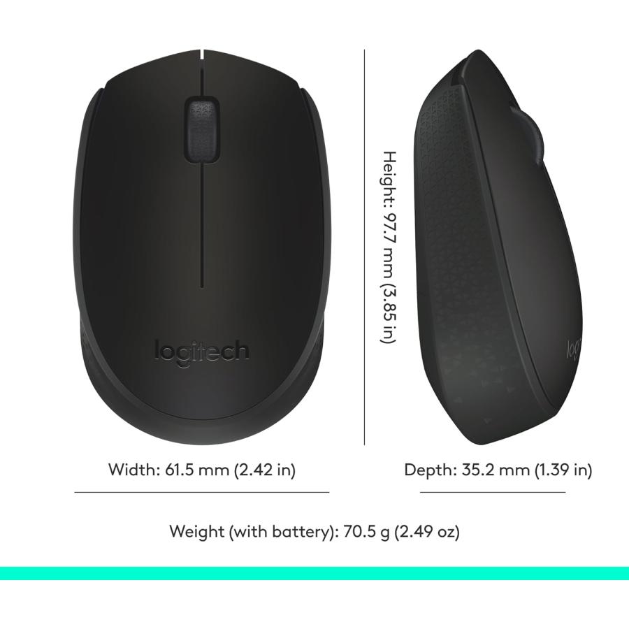 ロジテック Logitech M170 2.4GHz ワイヤレスマウス ブラック ナノUSB