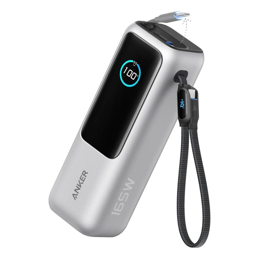 Anker（アンカー） Power Bank 25000mAh Built-In & 巻取り式USB-C