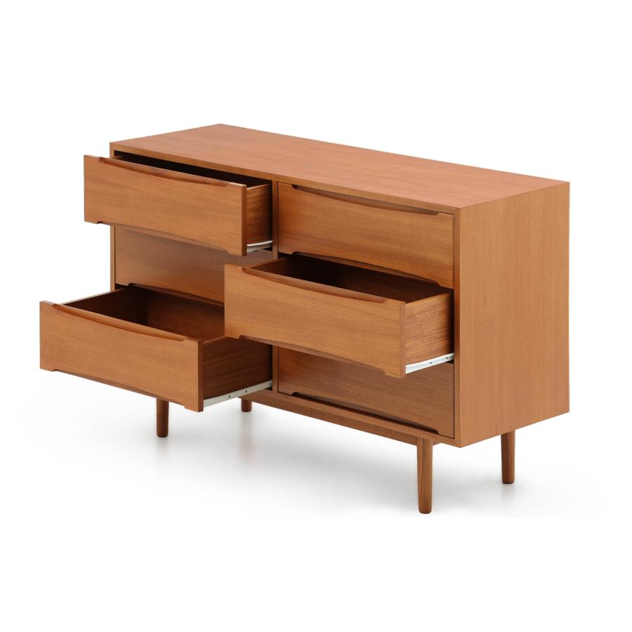 【チーク無垢材】◆ワイドチェスト◇雰囲気抜群◆程度良好！ 北欧ヴィンテージ チーク チェスト デンマーク製 ワイドチェスト