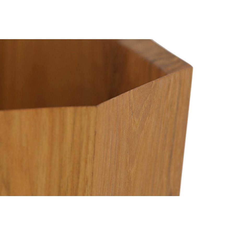 Chloros チーク無垢材を使用した八角形のダストボックス ゴミ箱 01xcf Chloros クロロス 通販 Yahoo ショッピング