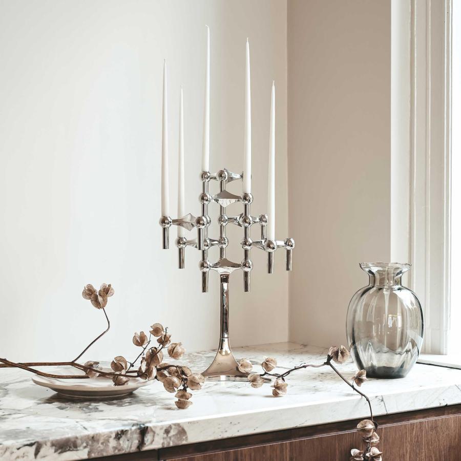 Stoff Nagel ストッフ ナゲル キャンドルホルダー クローム 3個セット