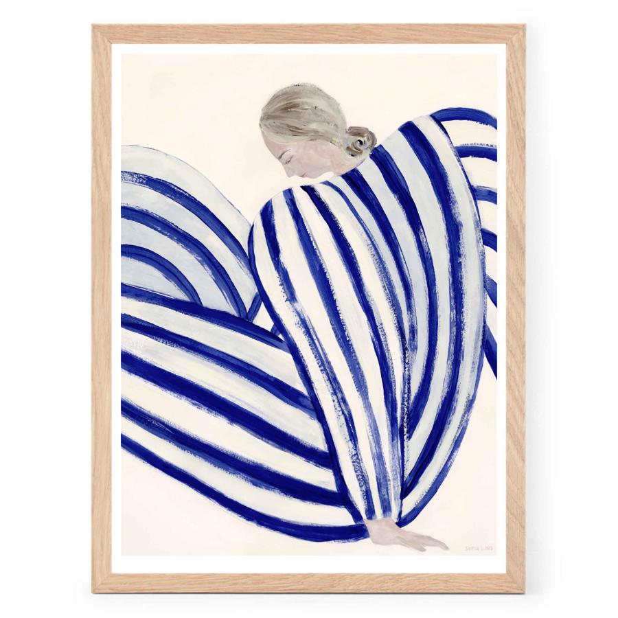The Poster Club アートポスター 30×40cm Blue Stripe At