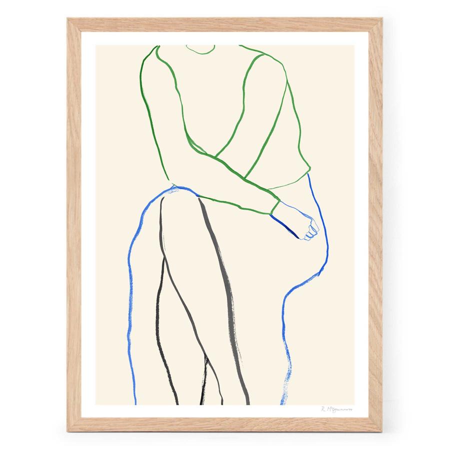 The Poster Club アートポスター 30×40cm Sitting ポスタークラブ 北欧