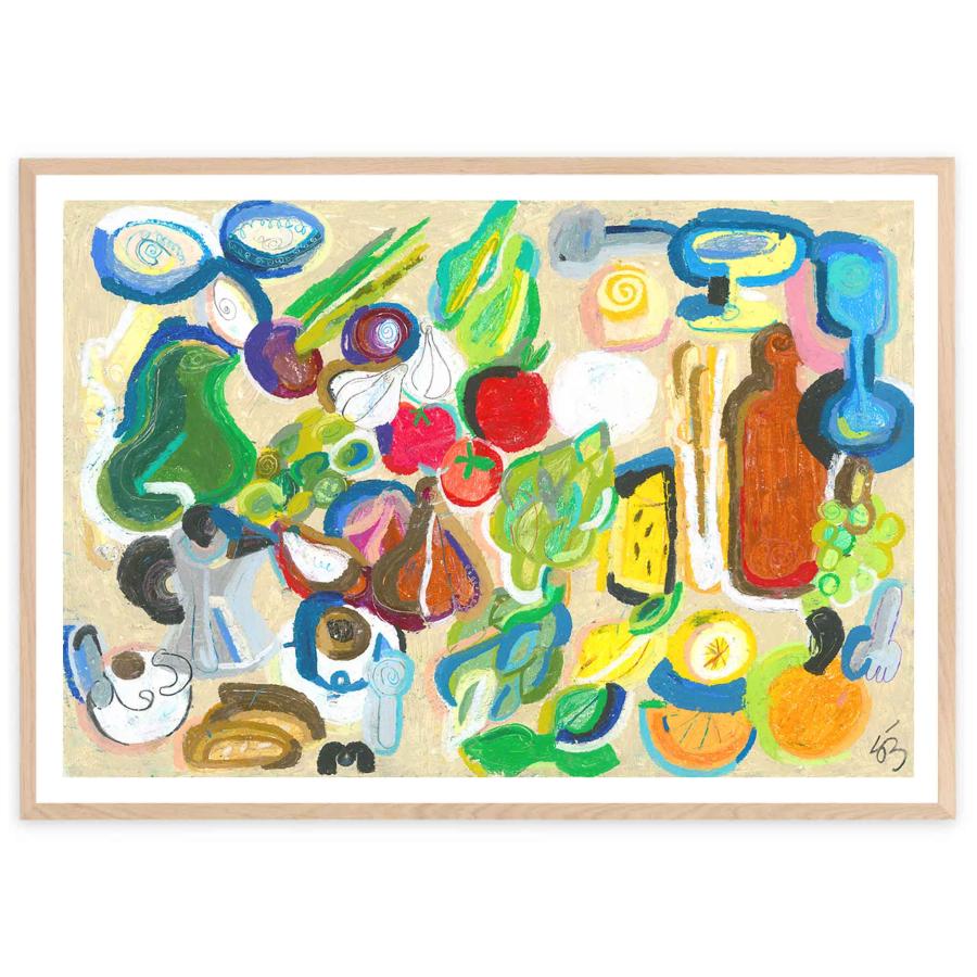 Poster Club ポスターフレーム 70x100 cm The Poster Club アートポスター 70×100cm Italy Picnic ポスター