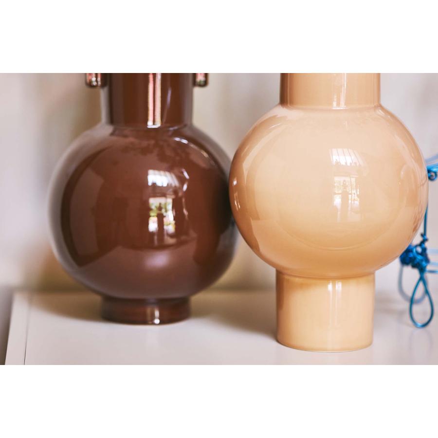 HKliving ユニークなフラワーベース CAPPUCCINO 高さ32cm 花瓶 陶器 花器の画像