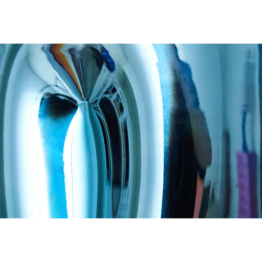 HKliving 青いクロームカラーのフラワーベース 高さ21cm 花瓶