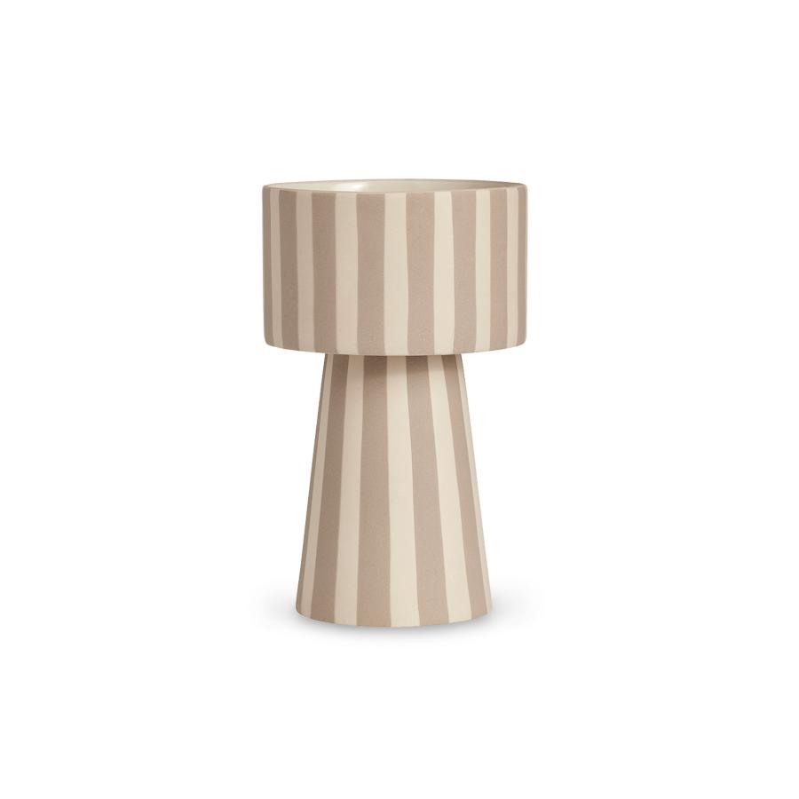 OYOY モノトーンカラーストライプデザインのフラワーベース/フラワー