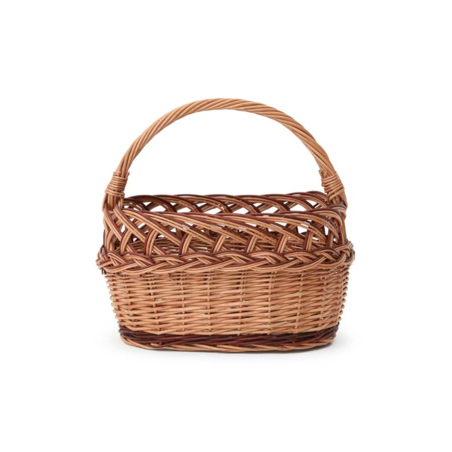 柄にばらつきがございます】スウェーデン製 ヤナギのバスケット/北欧の