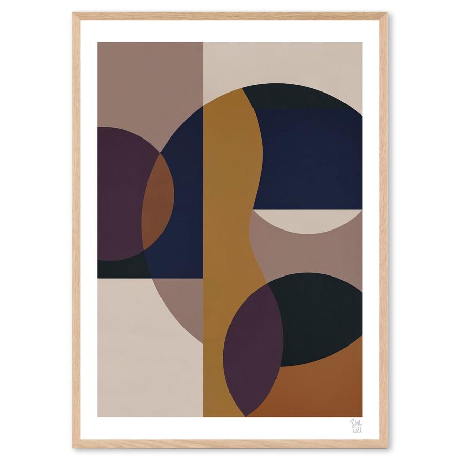 Poster & Frame アートポスター 50×70cm Circle 01 北欧 インテリア