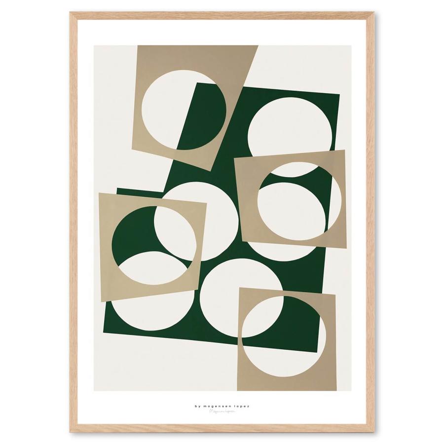 Poster & Frame アートポスター 50×70cm Cut Circle 北欧 インテリア