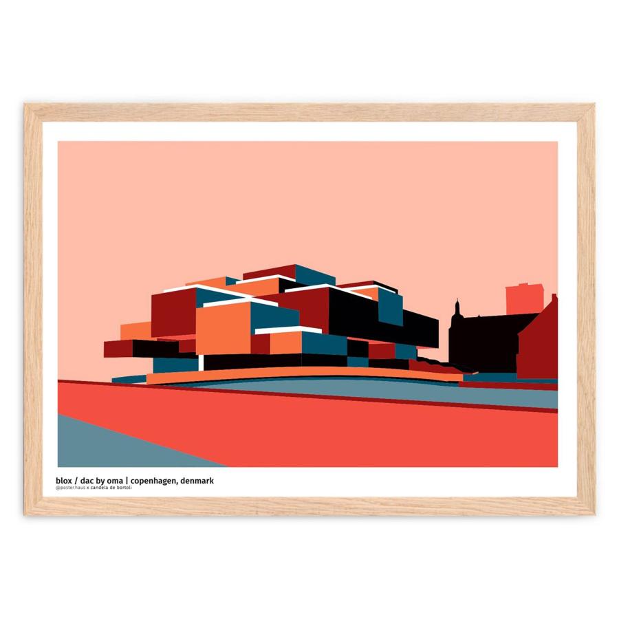 Poster & Frame アートポスター A3 blox by oma 北欧 インテリア