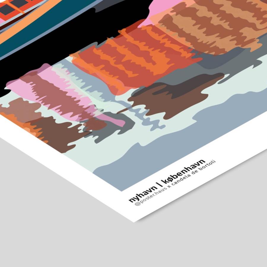 Poster & Frame アートポスター A3 Nyhavn - Morgen 北欧 インテリア
