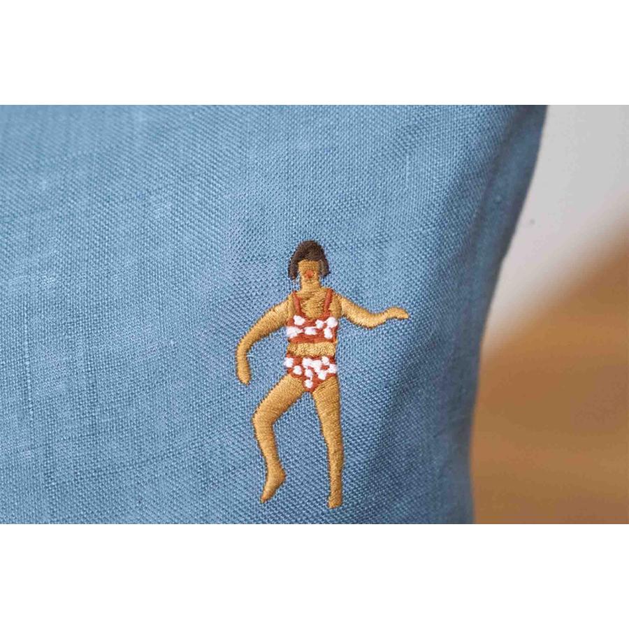 Fine Little Day ファインリトルデイ クッションカバー SWIMMERS