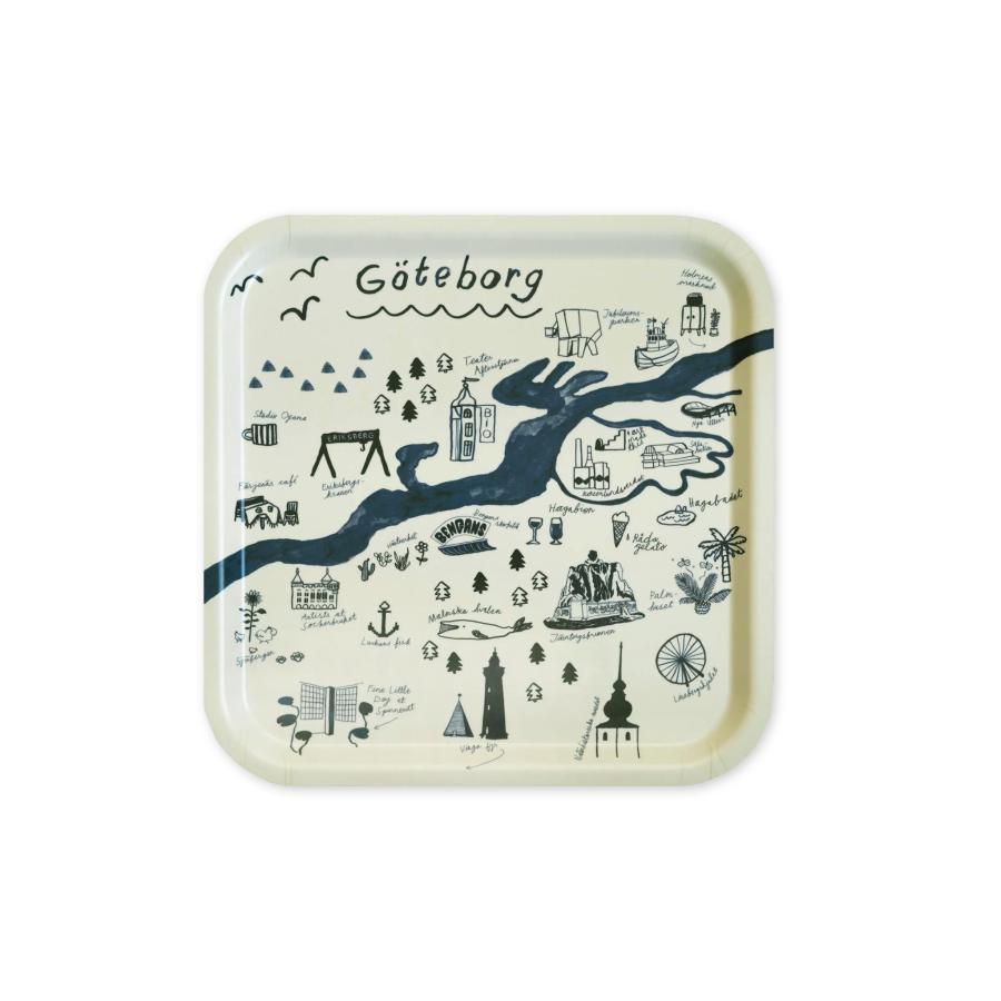 Fine Little Day ファインリトルデイ 正方形トレイ GOTHENBURG 32×32cm