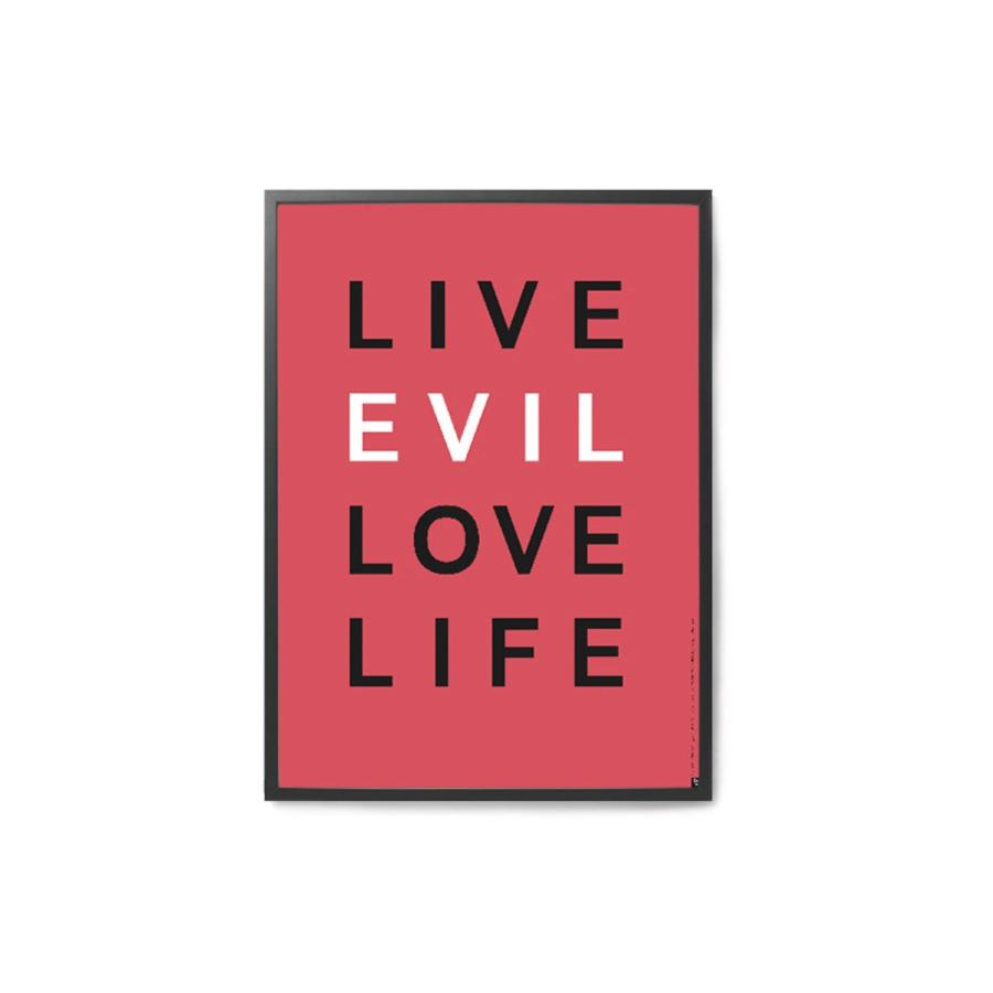 PLAYTYPE アルファベット ポスター/アートプリント 50×70cm LIVE EVIL 