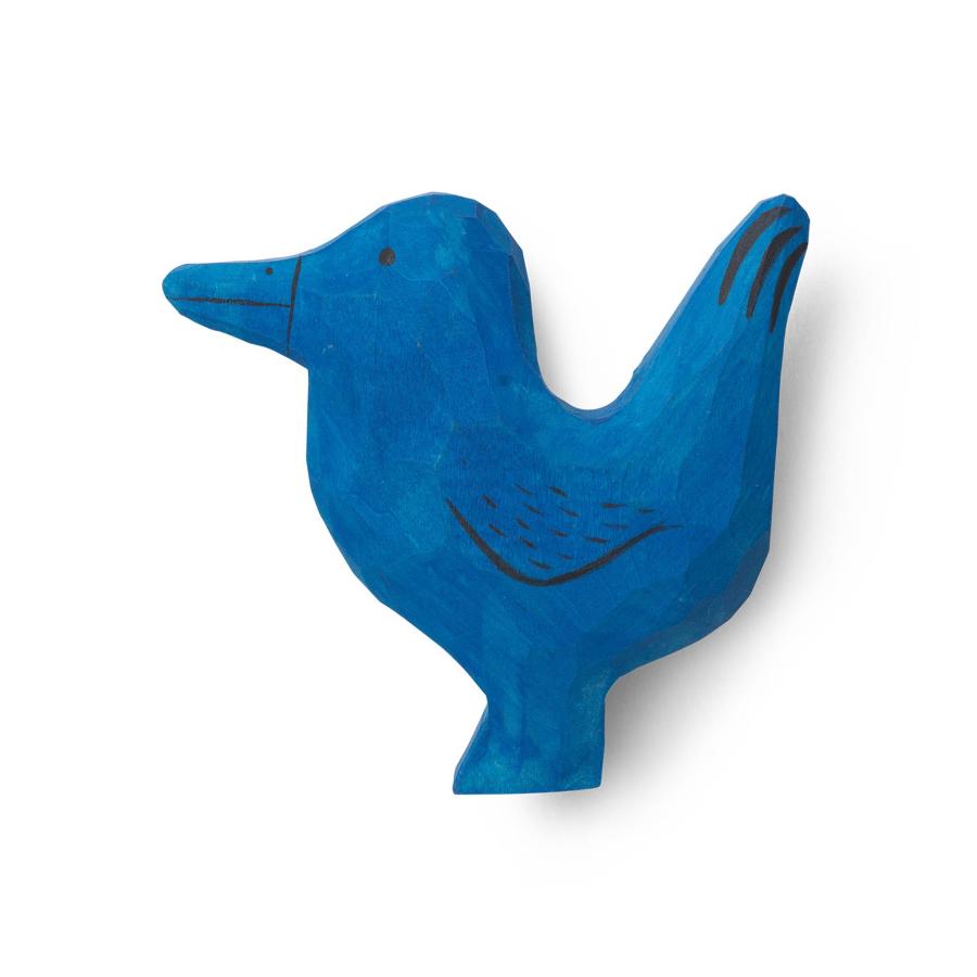 Ferm Living ファームリビング 鳥モチーフのウォールフック ブルー