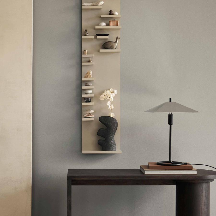 Ferm Living ファームリビング ラスティックなテクスチャと柔らかな有機フォルムのフラワーベース Yara ブラック 高さ24cm 陶器_3