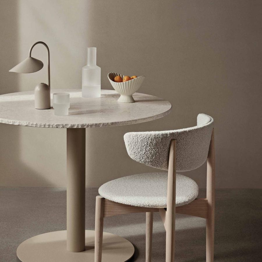 Ferm Living ファームリビング 柔らかなプリーツ状テクスチャが印象的なインテリアボウル Fountain Bowl Lサイズ 北欧 陶器