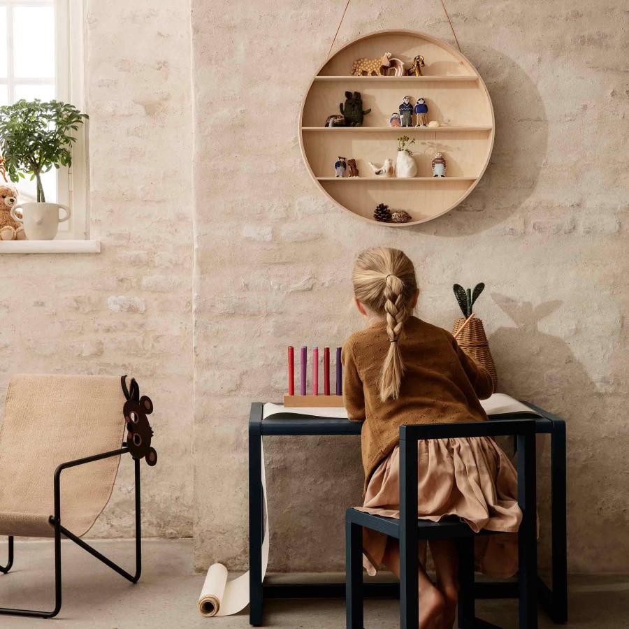 Ferm Living ファームリビング 天然素材の円形ウォールディスプレイ