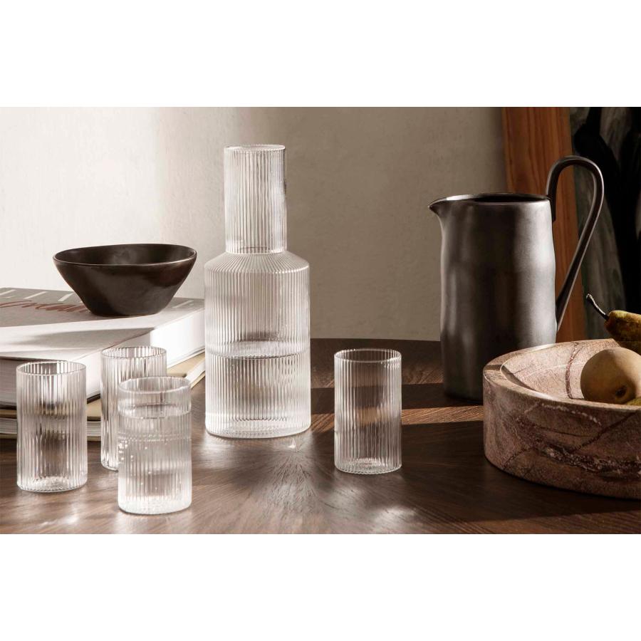 Ferm Living ファームリビング 美しいクリアガラスのカラフェ