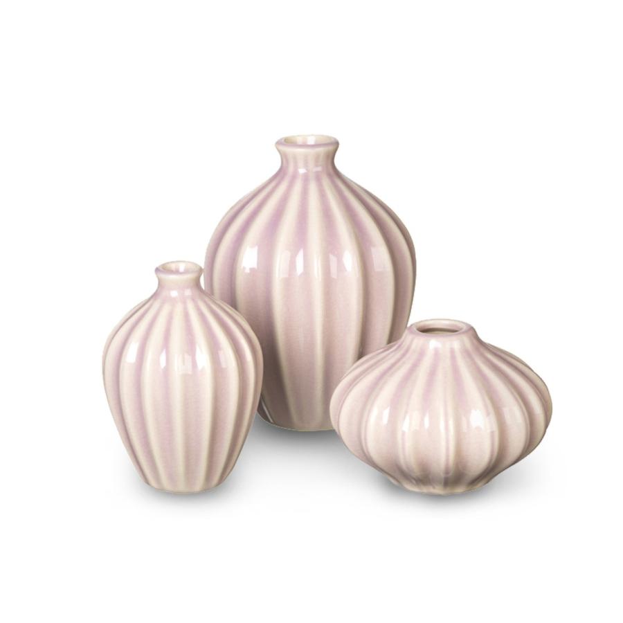 Broste Copenhagen 陶磁器製のフラワーベース Amalie 3点セット ラベンダーフロスト 97x Chloros クロロス 通販 Yahoo ショッピング
