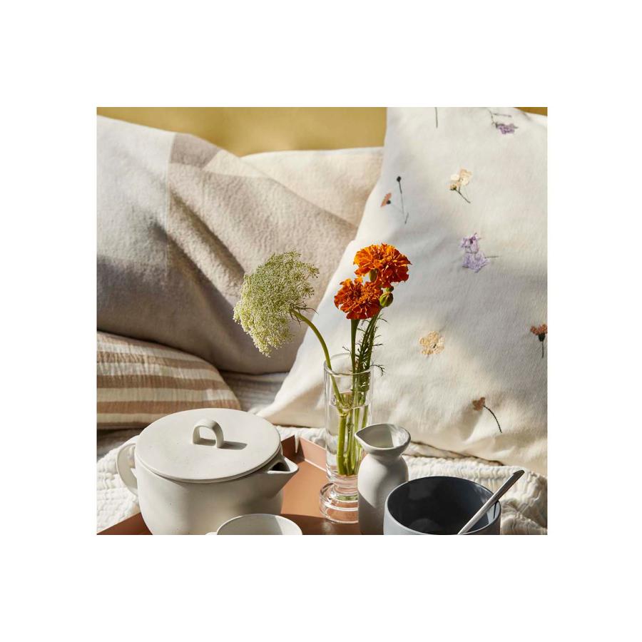 Broste Copenhagen ブロステコペンハーゲン コットン製 クッションカバー Karla 正方形 Warmの画像