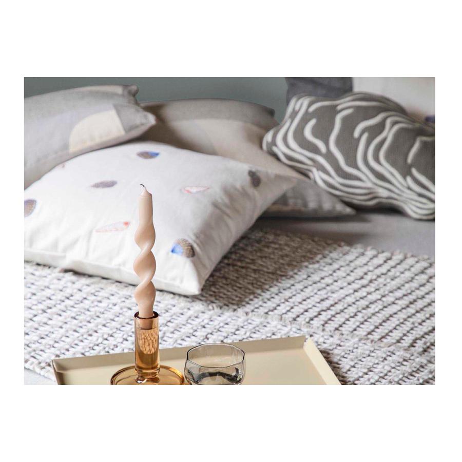 Broste Copenhagen ブロステコペンハーゲン コットン製 クッションカバー Karla 正方形 Warmの画像