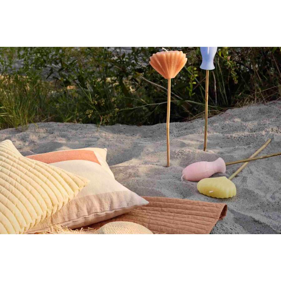【在庫限り】【再入荷なし】Broste Copenhagen コットン製クッションカバー KARLA 正方形 パンプキンオレンジ■北欧雑貨■の画像