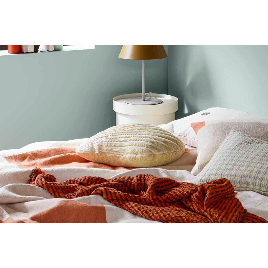 【在庫限り】【再入荷なし】Broste Copenhagen コットン製クッションカバー KARLA 正方形 パンプキンオレンジ■北欧雑貨■の画像