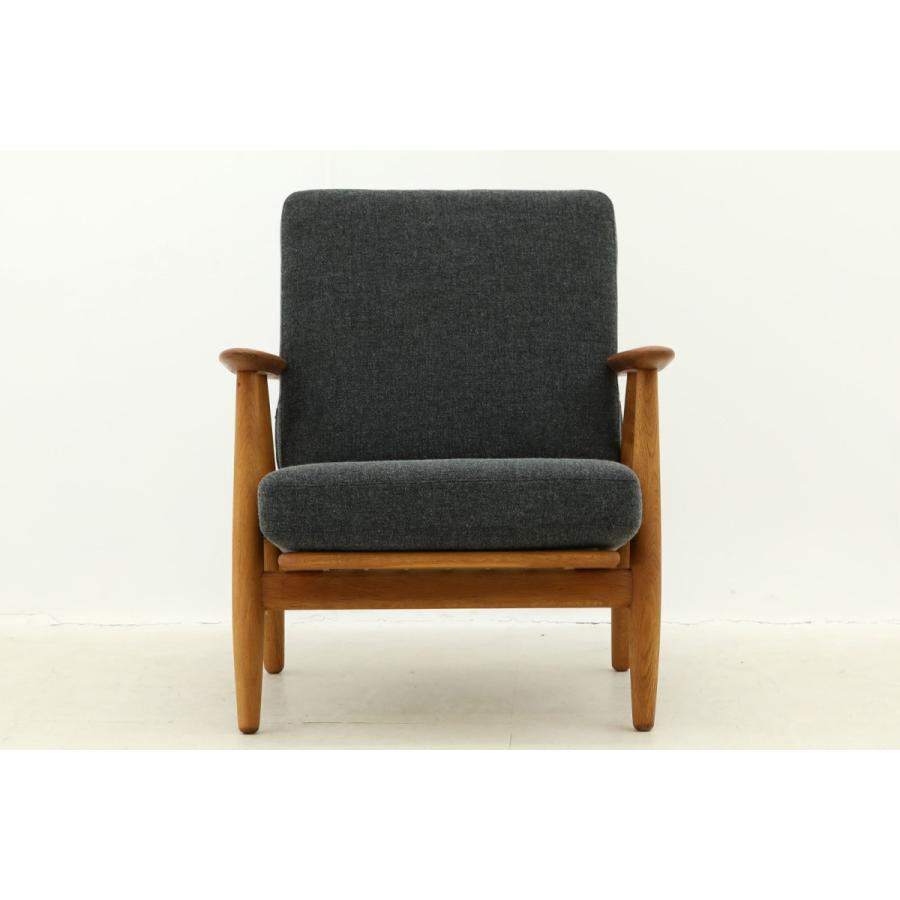 北欧家具ビンテージ GE240 シングルソファ チーク×オーク材 Hans J