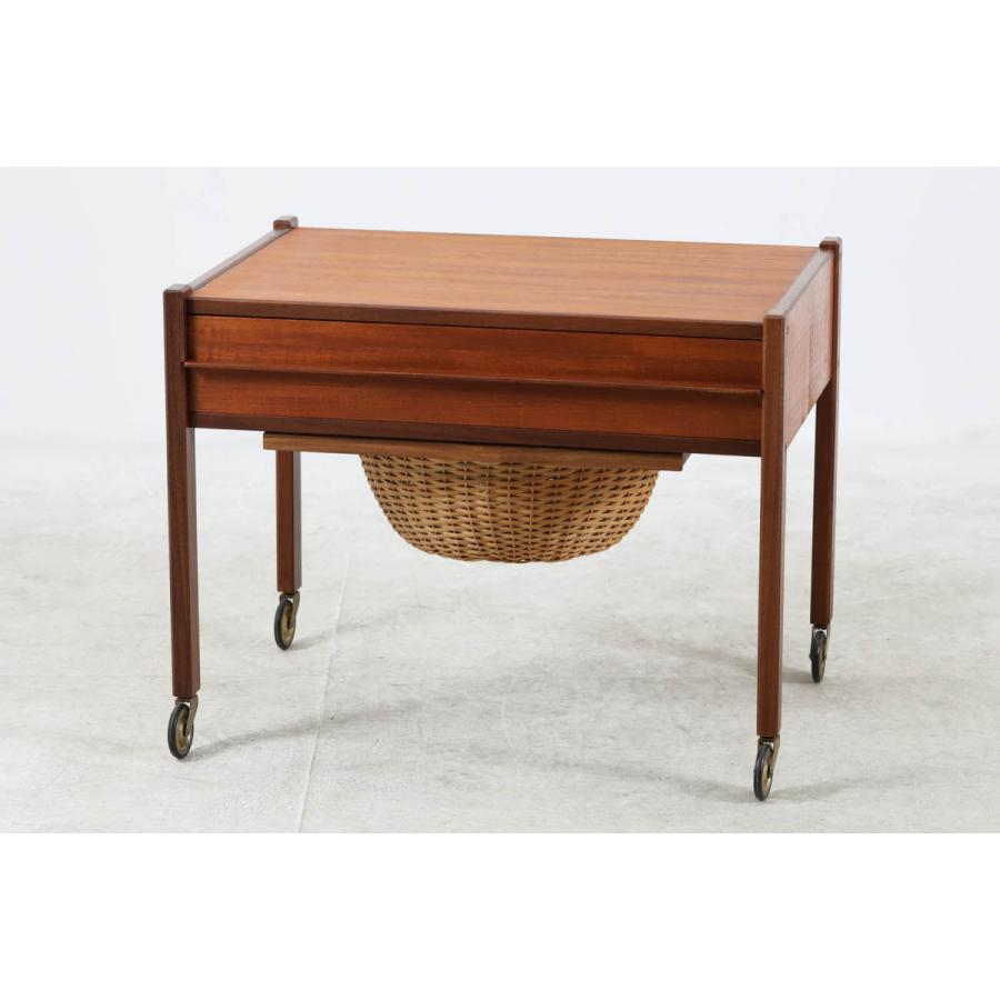 在庫有 デンマーク製 ソーイングテーブル チーク材 北欧家具ビンテージ 最安値挑戦 Atempletonphoto Com