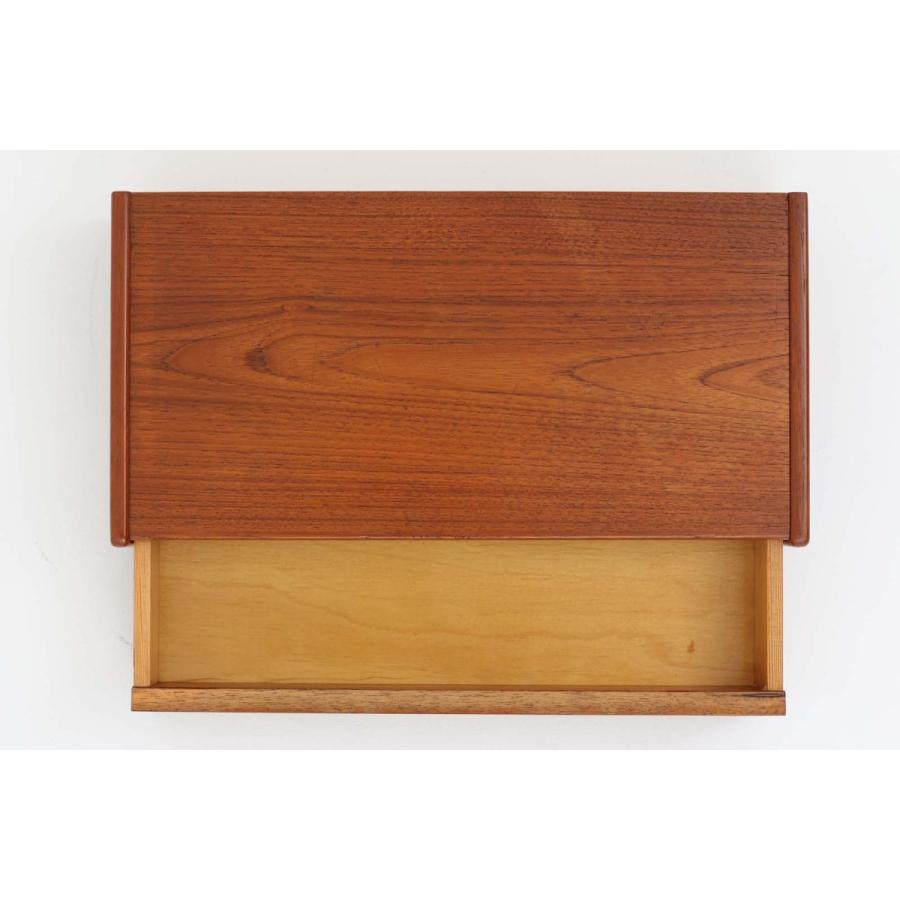 デンマーク製 壁掛けシェルフ/ウォールシェルフ チーク材 北欧家具